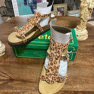 Birkenstock Betula Leopard Print Glaidiator 41